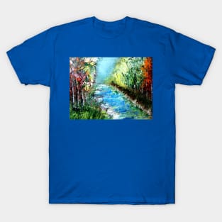 Semi abstract river scape 2 T-Shirt